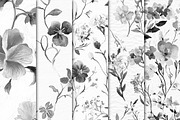 Wildflower Bliss Patterns Set 08, a Pattern Graphic by Maishop (Thumbnail 2 of 3)