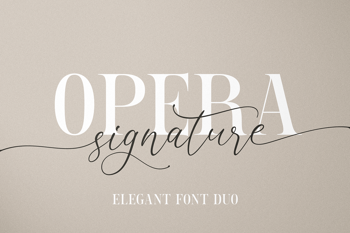 Opera Signature | Font Duo, a Serif Font by Larin Type Co. (Photo 1 of 15)