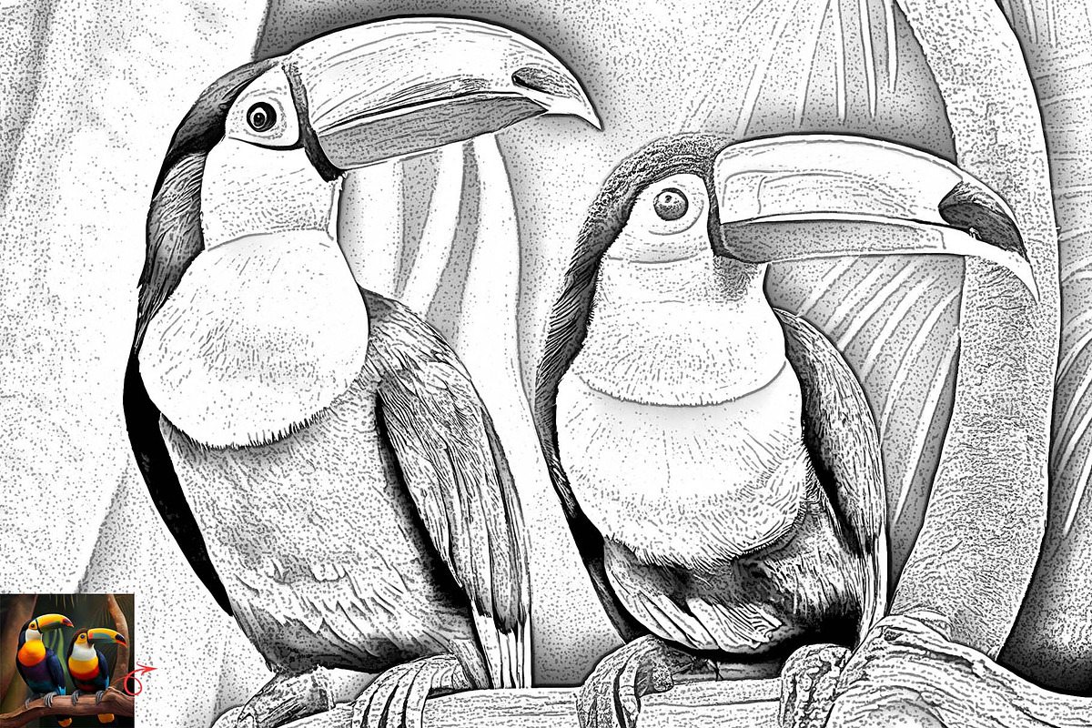 Elegant Line Art Sketch Action, an Action Add-On by MRI STUDIO (Photo 14 of 21)