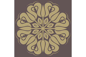 Damask Vector Orient Pattern, a Decorative Illustration by FineArtStudio