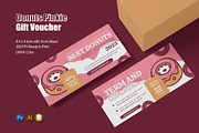 Donuts Pinkie Gift Voucher, a Print Template by Esensifiksi.studio (Thumbnail 1 of 2)