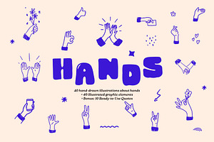 Hands Vector Illustration Set