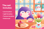Procreate Brushes 20 Cartoon Anime, a Brush Add-On by InkPrintsTattoo (Thumbnail 4 of 8)