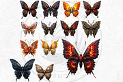 Fantasy Elemental Butterfly Cliparts, an Animal Illustration by ThatsDesignArt (Thumbnail 8 of 10)