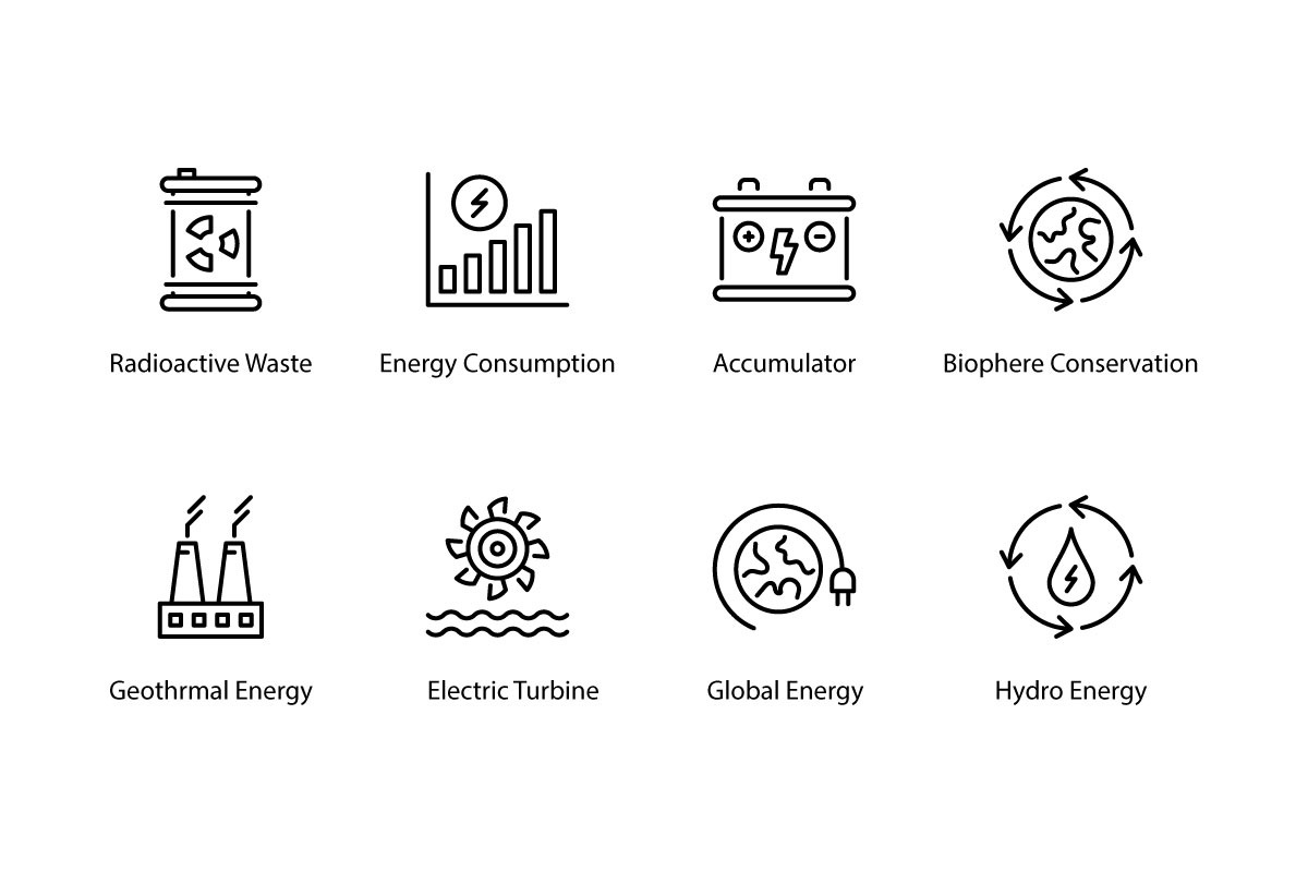 64 Power And Energy icons, an Outline Icon by vectorstank (Photo 10 of 10)