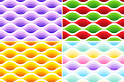 Wave seamless patterns. 3d effect., a Pattern Graphic by Evgeniya Dzhumm (Thumbnail 2 of 8)