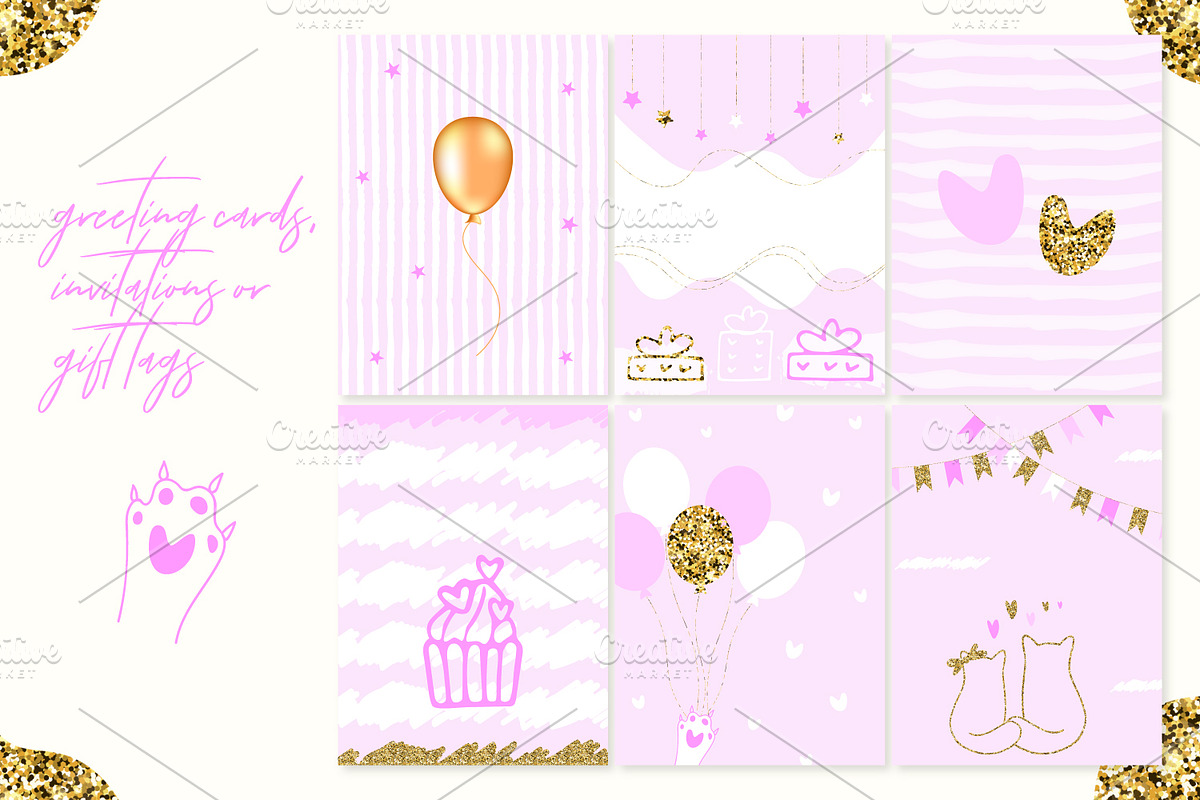 Greeting Card, Invitation, Gift Tag, an Invitation Template by kh_cat (Photo 1 of 8)