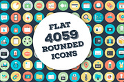 4059 Flat Rounded Vector Icons, a Duotone Icon by Vectors Market (Thumbnail 1 of 21)