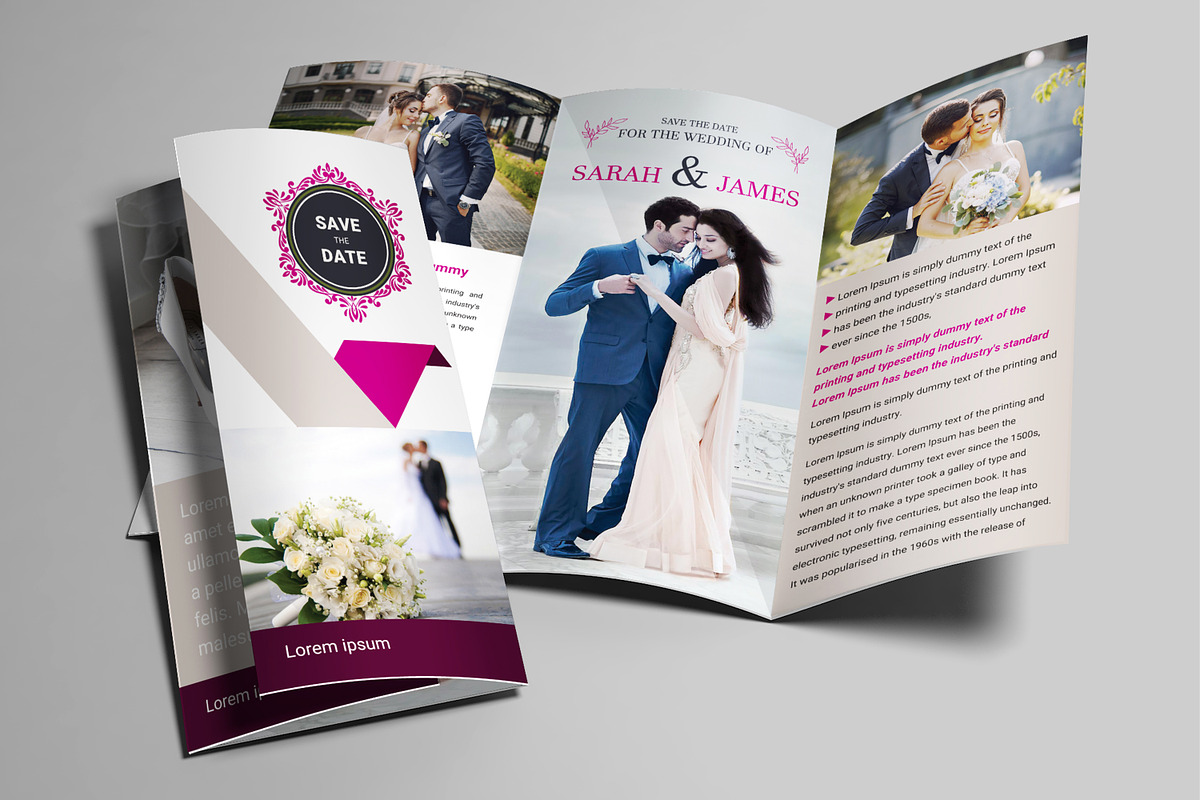 Wedding Program Trifold Brochure, a Brochure Template by AfzaalGraphics (Photo 1 of 4)