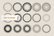 Speedlines Stamp Set for Procreate, a Brush Add-On by PrettyLittlePigs (Thumbnail 7 of 12)