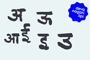 Devanagari Crayon Font - Hindi, a Handwritten Font by Fonts by Srishti (Thumbnail 2 of 8)