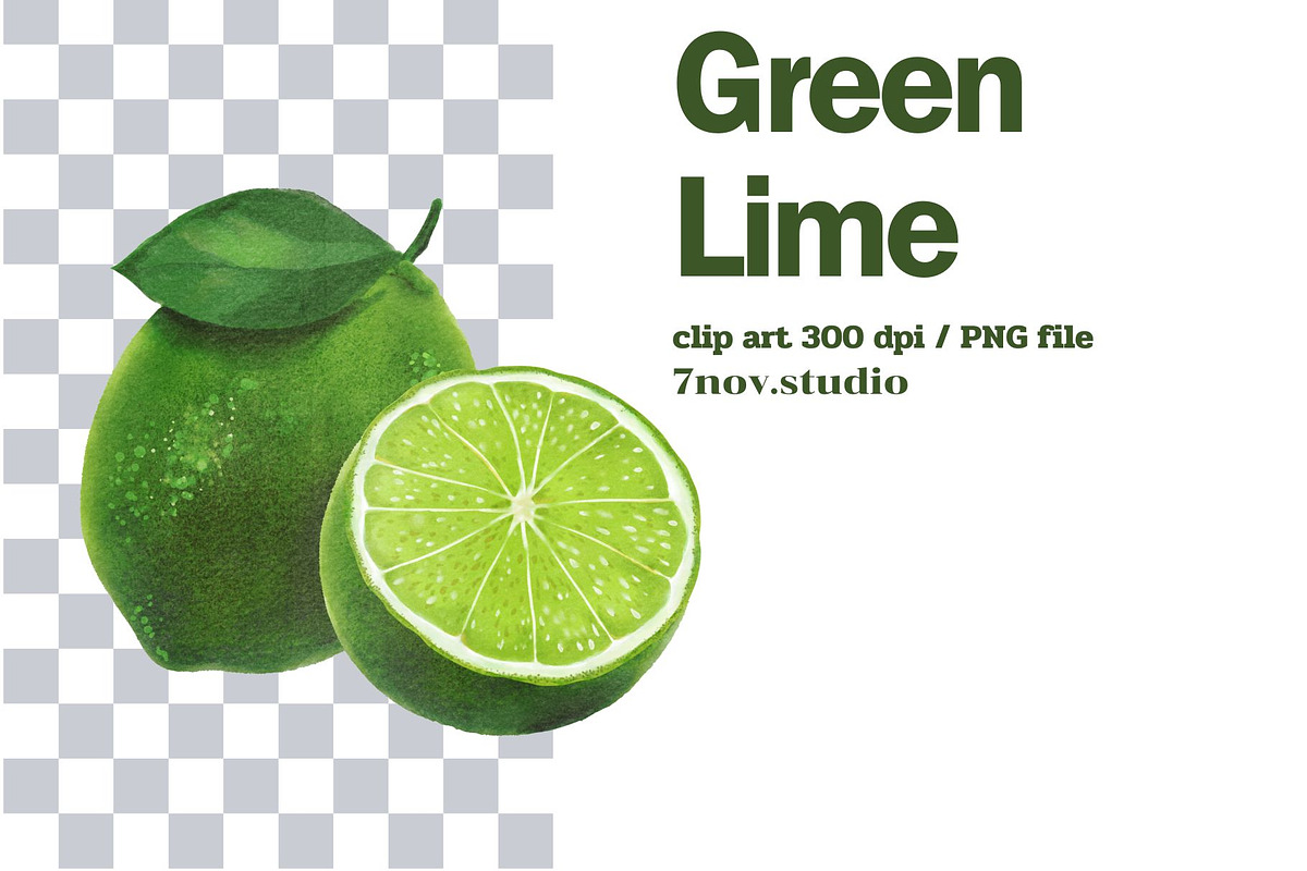 Green Lime, a Food Illustration by 7nov.studio (Photo 2 of 3)