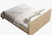 Double bed 3d model, a Furniture 3D Model by 3dmitruk (Thumbnail 5 of 8)