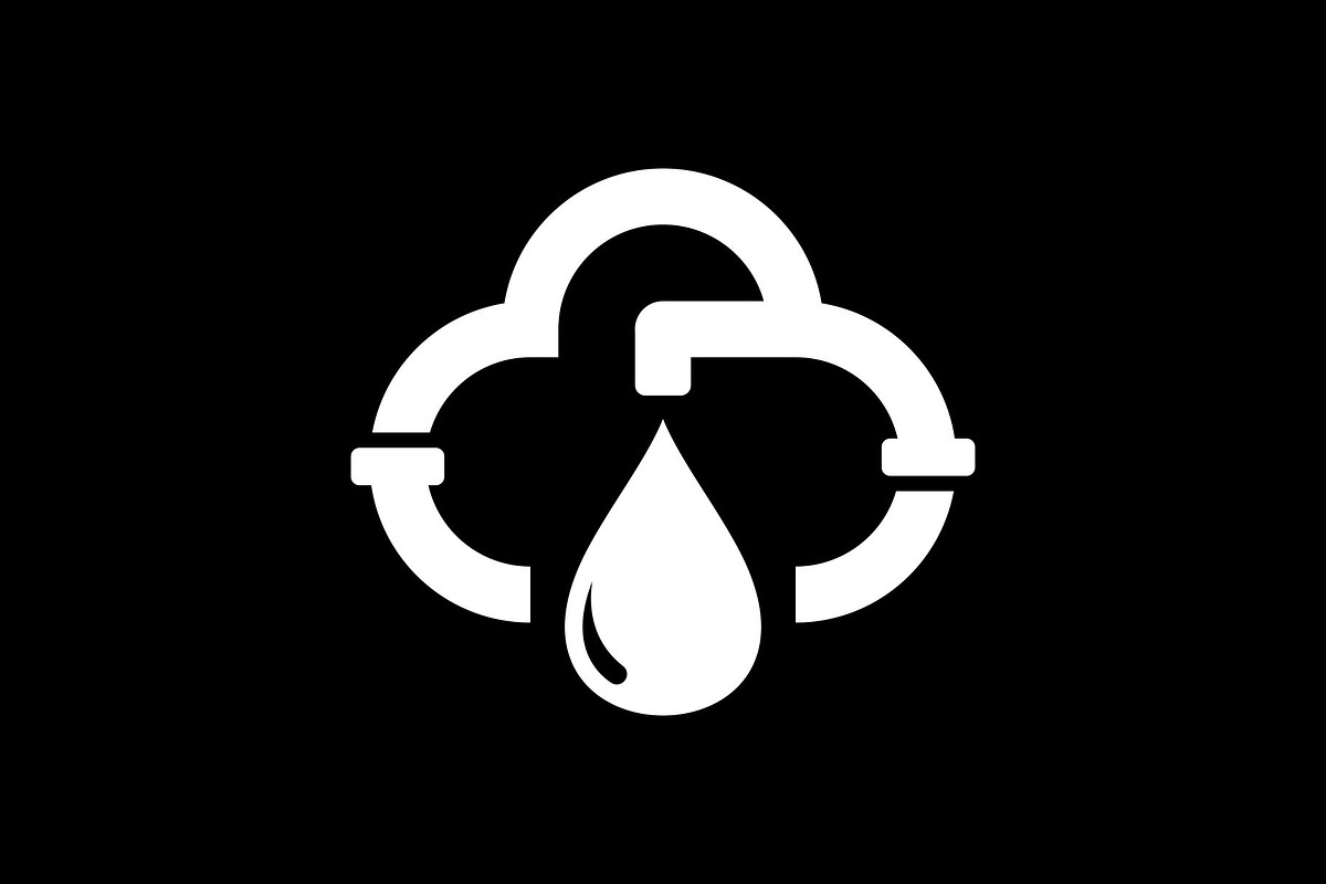 Cloud Pipeline Water Droplet Logo, a Branding & Logo Template by Buqancreative (Photo 4 of 4)