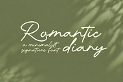 Romantic Diary - Signature Font, a Handwritten Font by figuree studio (Thumbnail 1 of 10)