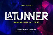 Latunner - Gaming Display Font, a Serif Font by twinstd (Thumbnail 1 of 10)