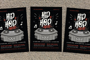 Hip Hop Music Flyer, a Flyer Template by Gumico Studio. (Thumbnail 1 of 3)