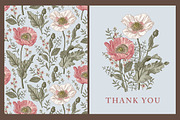 Wedding Card Poppy Poppies Seamless, an Object Graphic by Vintage (Thumbnail 1 of 13)