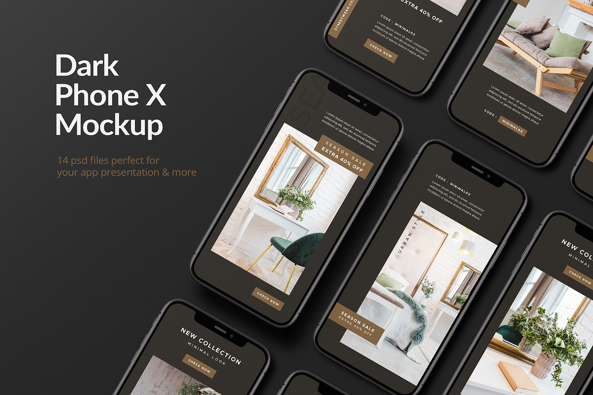 Black Phone Mockup, an iPhone Mockup by Mockup Supper (Photo 1 of 15)