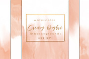 Cream ombre watercolor, a Texture Graphic by GraphicRain (Thumbnail 1 of 7)