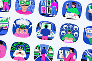 Metaverse Technology Illustration, a Technology Illustration by Creative Stall (Thumbnail 6 of 9)