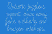 CS Blushing Dashed, a Script Font by Craft Supply Co. (Thumbnail 4 of 8)