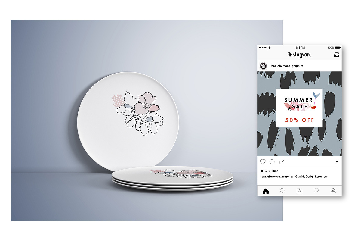 Graphic part. 68 items PNG + ai, a Texture Graphic by Lera Efremova (Photo 4 of 6)