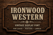 Ironwood Western, a Serif Font by Wow Magic (Thumbnail 2 of 5)