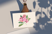 Mosaic plumeria branch, a Decorative Illustration by blackmoon9 (Thumbnail 2 of 3)
