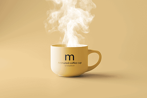 Animated Coffee Cup Mockup