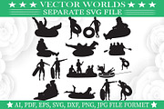 Man With Inner Tube Svg, an Object Graphic by VectorWorlds (Thumbnail 3 of 3)