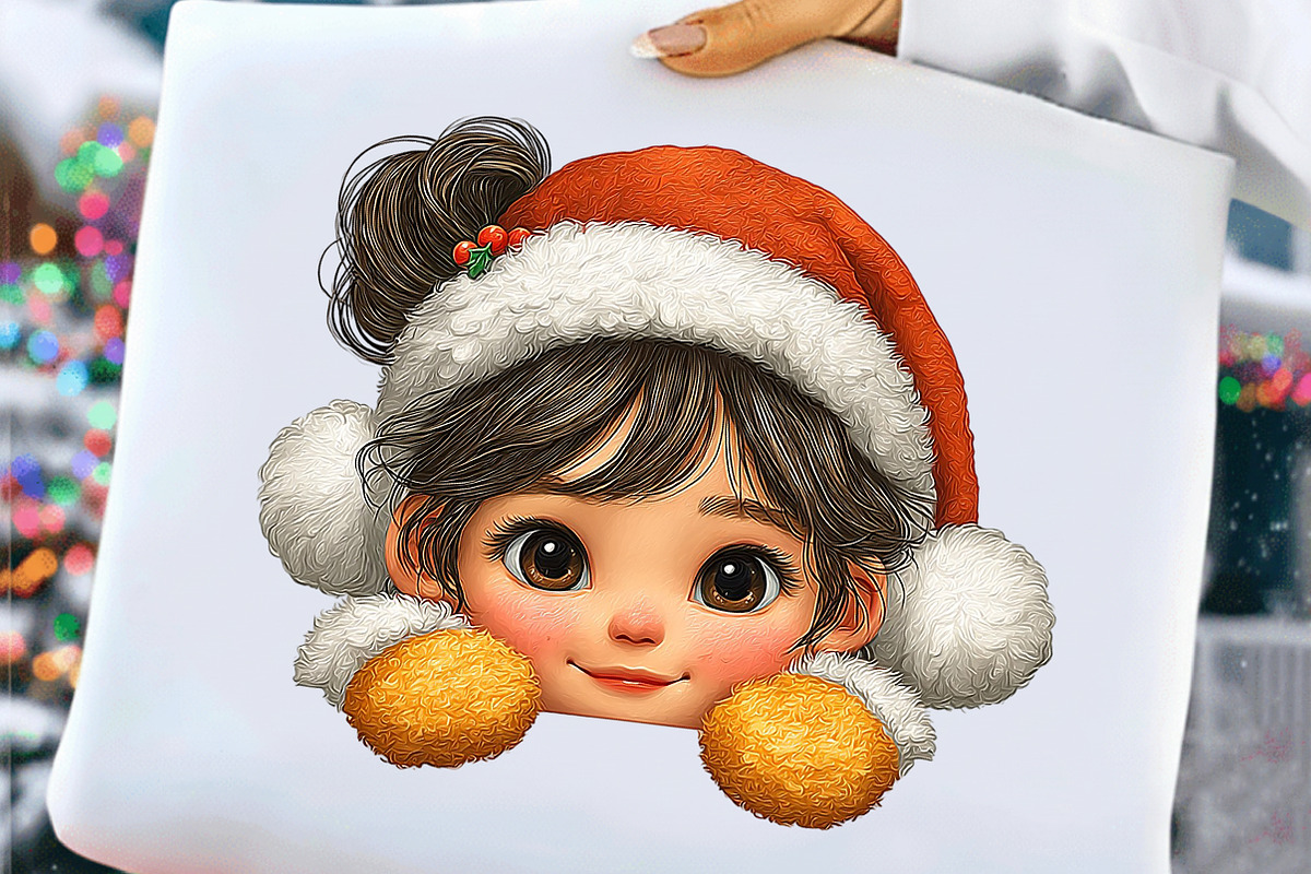 Quirky Christmas Girls Clipart, an Illustration by Craft Nest (Photo 11 of 11)