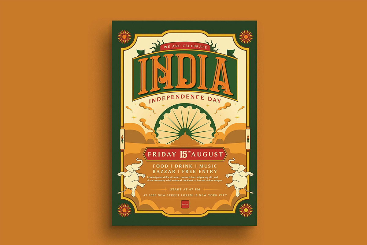 India Independence Day Flyer, a Flyer Template by megarez (Photo 1 of 3)