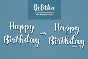 Delitha Font, a Script Font by Graptail (Thumbnail 4 of 8)