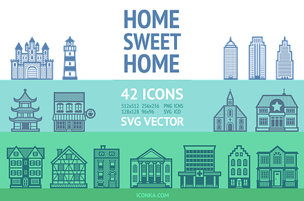 HomeSweetHome Icon Set