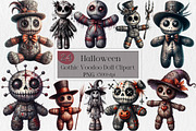 Halloween Gothic Voodoo Doll Clipart, an Illustration by Creative Art (Thumbnail 1 of 4)