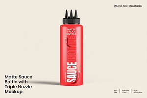 Sauce Bottle Mockup, a Packaging Mockup by Unerispace