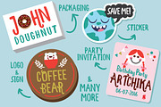 Toonish Typeface + Bonus (20%off), a Font by fopifopi (Thumbnail 3 of 4)
