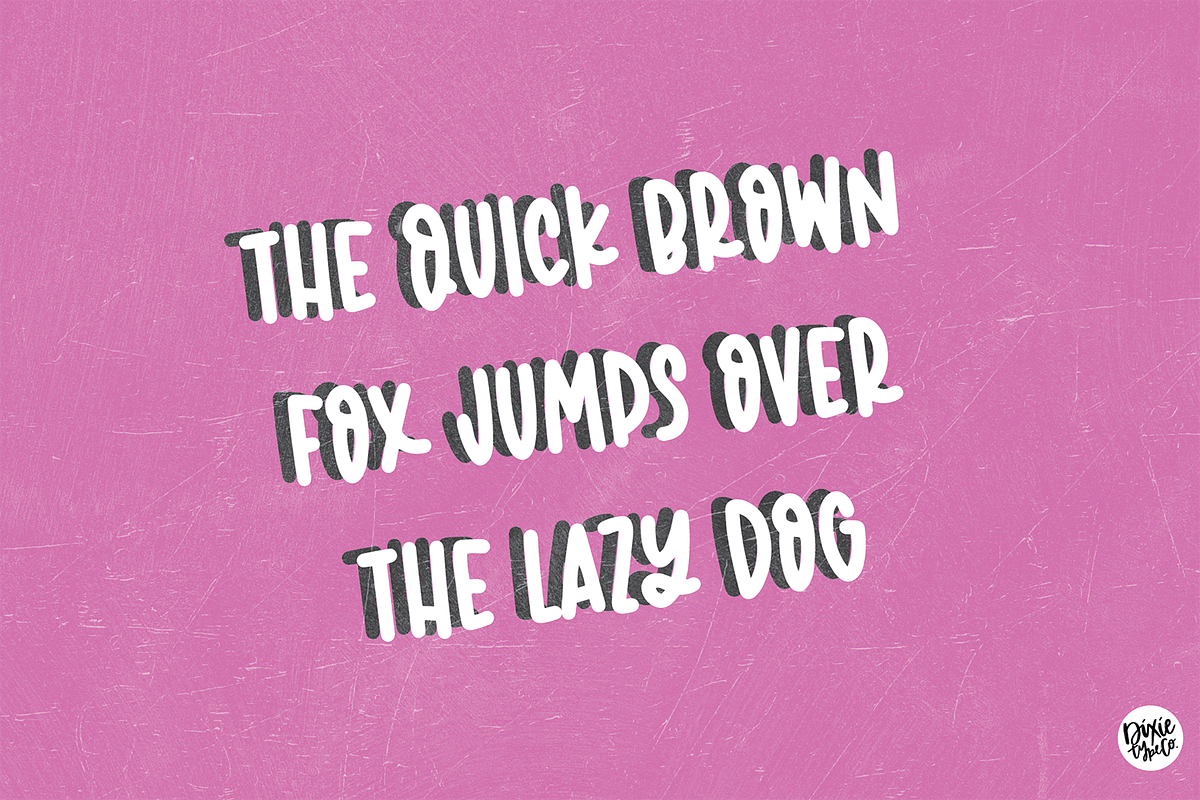 PINK TANSY Cute Sans Font, a Sans Serif Font by Blush Font Co. (Photo 6 of 6)