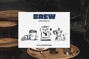 Hand Drawn Coffee Clipart Bundle