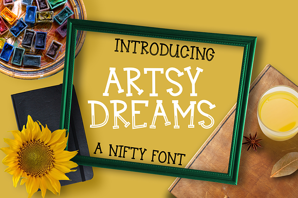 Artsy Dreams - Font preview 7