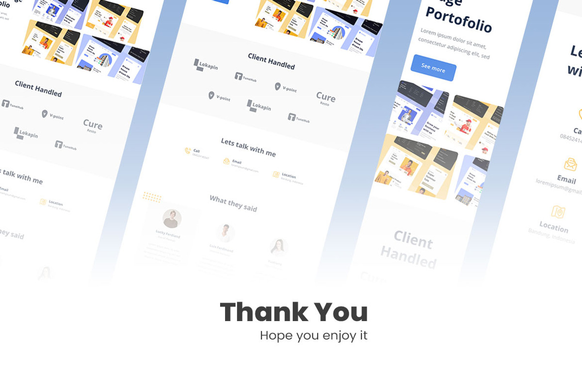 Portfolio Web Design, a Wireframe Template by INSPR STD (Photo 6 of 6)