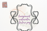 Watercolour Coquette frames png, an Illustration by RimzStudio (Thumbnail 5 of 8)