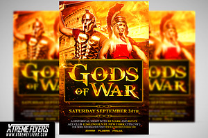 Gods Of War Flyer Template