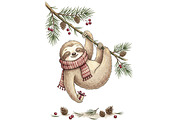 Cozy Winter Animals Clipart Bundle, an Animal Illustration by T-shirt Pond (Thumbnail 20 of 25)