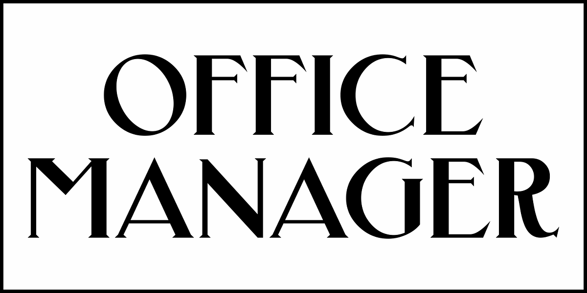 Office Manager JNL, a Font by Jeff Levine Fonts