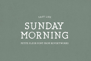 Petite Fleur Font: SVG, Regular