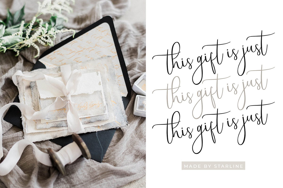 Starline | Beautiful Script Fonts preview 4