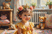 Baby Empress Bundle Oil Painting, a Person Illustration by PLUM&FIGS (Thumbnail 5 of 13)