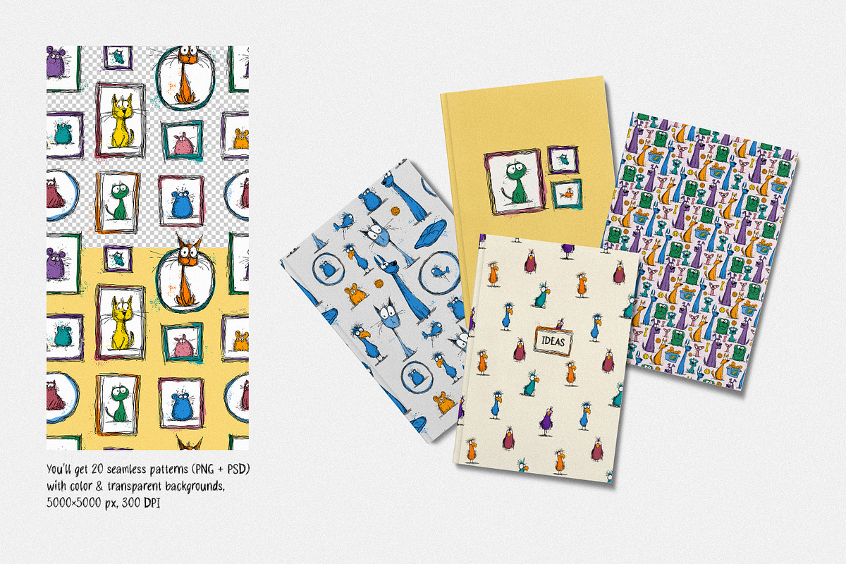 Pet Doodle Party. Clipart & Patterns, a Pattern Graphic by AnMark (Photo 6 of 14)